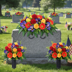 Yastouay outdoor-grade grave decorations designed for seasonal weather resilience.