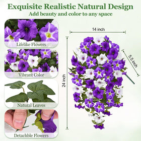 Porch decor with Yastouay petunias adds lasting color