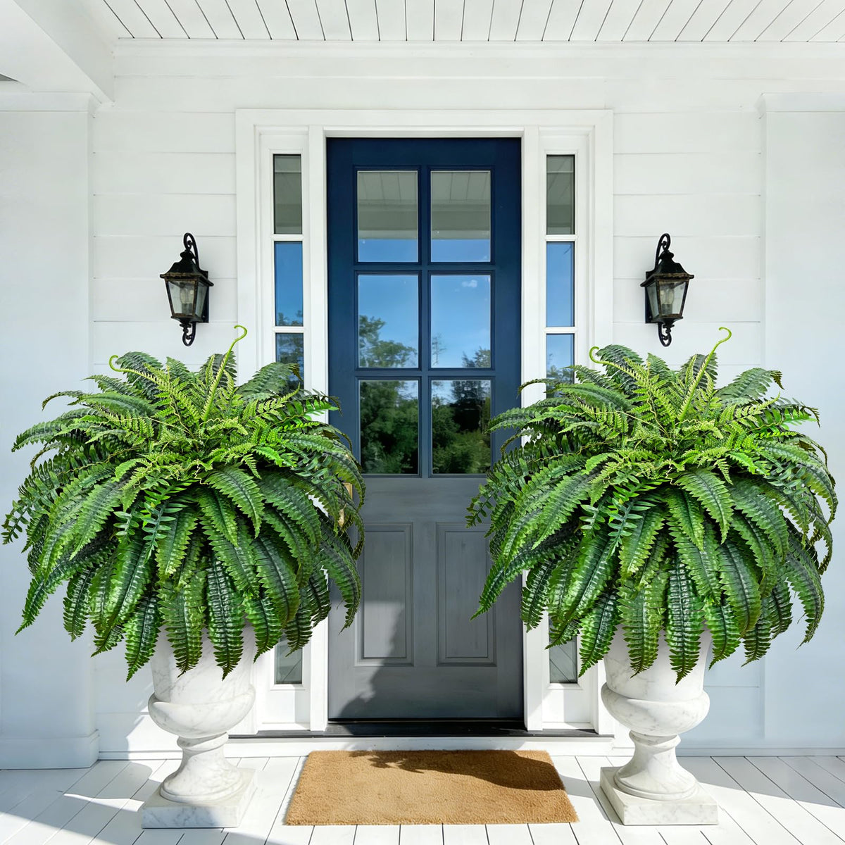 Yastouay porch and patio greenery fern for year-round color