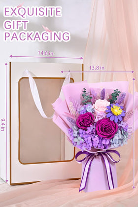 Yastouay preserved flowers require no maintenance and stay vibrant.
