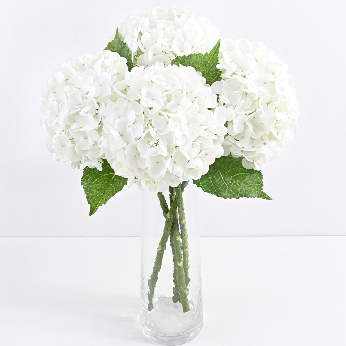Yastouay real touch hydrangea flowers 21in with lifelike petals for natural decor