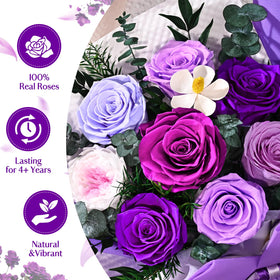 Yastouay Rose vase included for instant tabletop display.