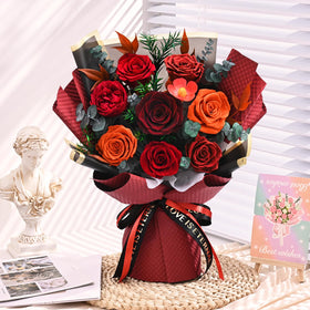 Yastouay unboxing reveals a ready-to-display bouquet.