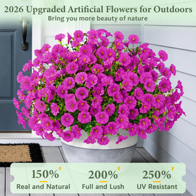 Yastouay UV-resistant artificial flowers stay vibrant in sun