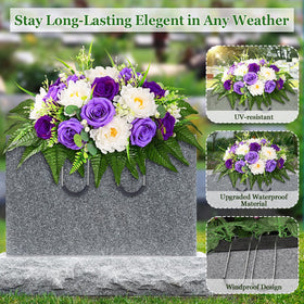 Yastouay UV-treated blooms resist fading for longer memorial beauty