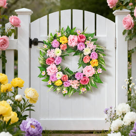 Yastouay versatile wreath for front doors, walls, or windows