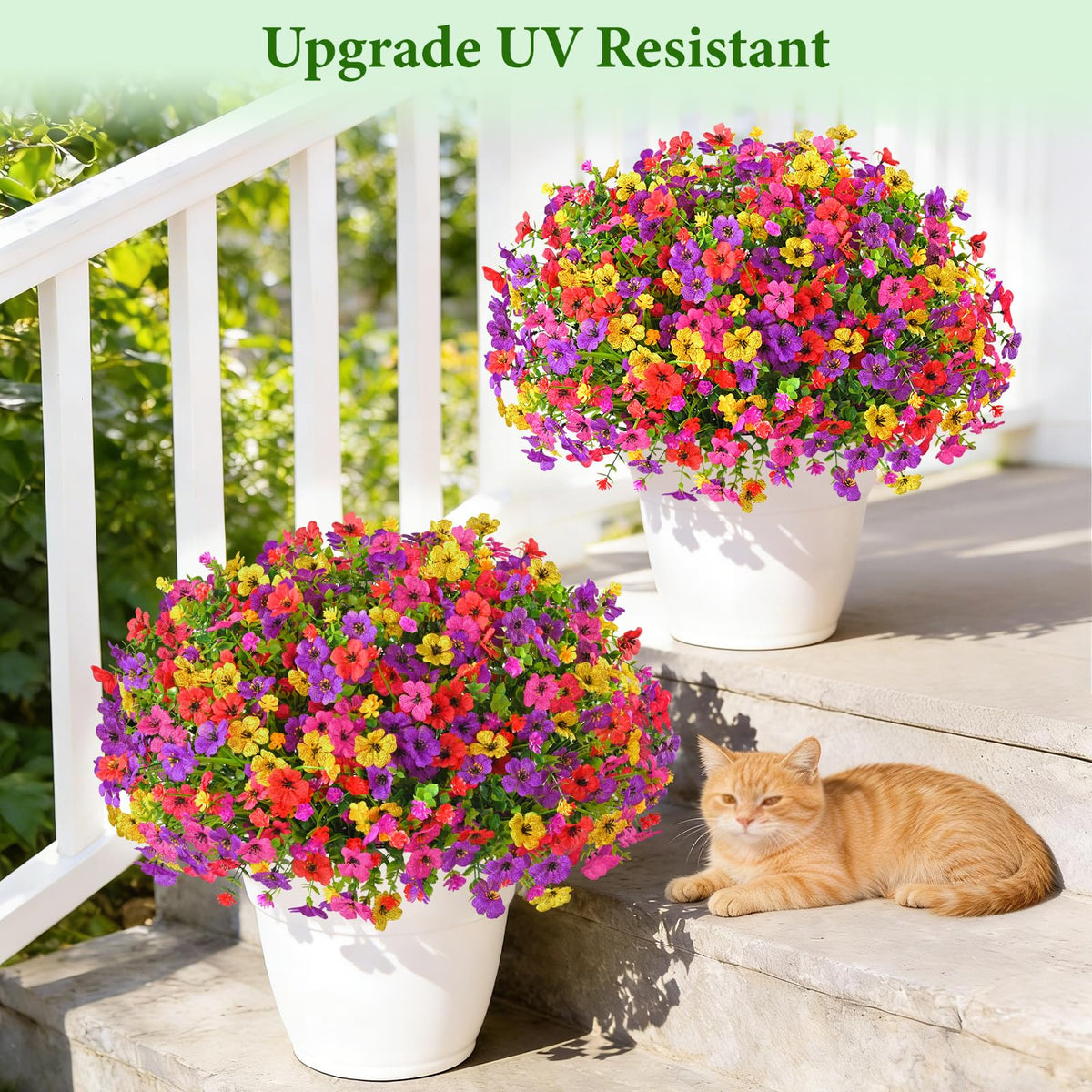 Yastouay handcrafted artificial blooms bring lifelike color to any garden corner