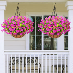 Yastouay UV-resistant artificial flowers endure sun without fading