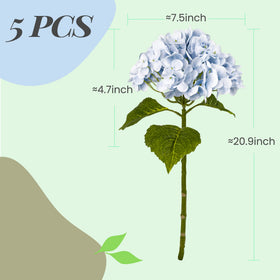 Yatim artificial hydrangea bouquet five-piece set for wedding decor