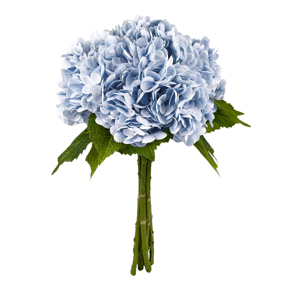 Yatim blue artificial hydrangea head for lasting centerpieces and home decor