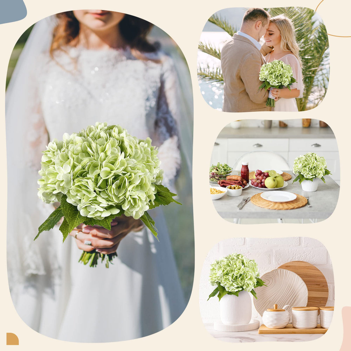 DIY bouquet ideas with hydrangea and blooms