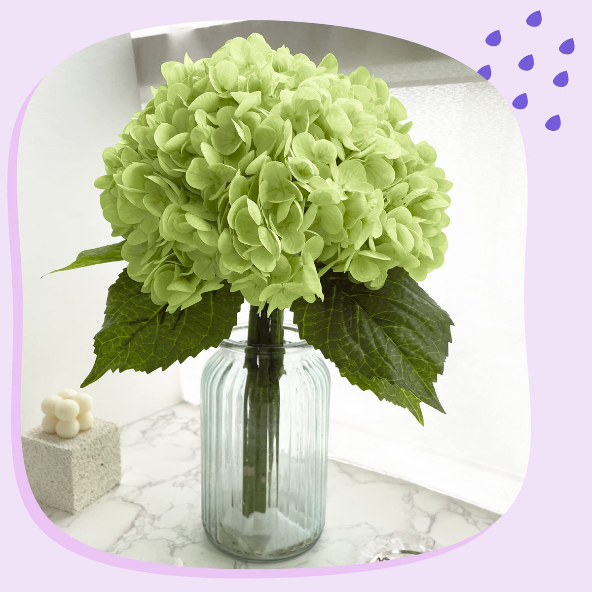 Yatim wedding centerpiece hydrangea arrangement for beautiful, pollen-free decor