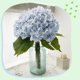 Yatim hydrangea display for wedding decor and reception tables