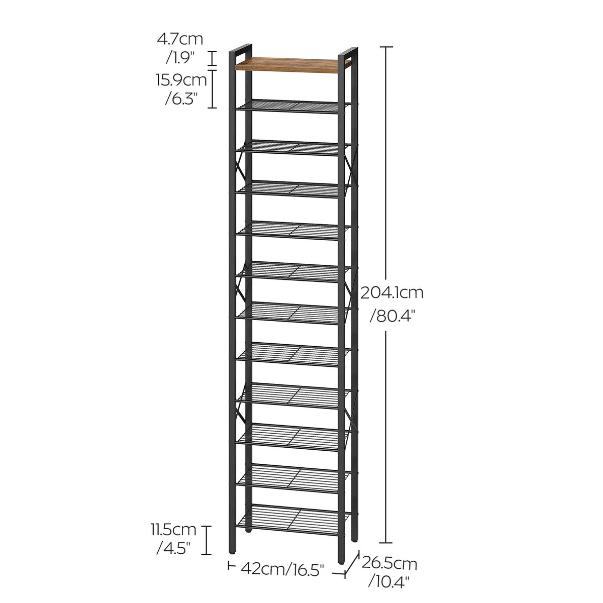 YATINEY 12-tier storage maximizes footwear capacity in compact homes.
