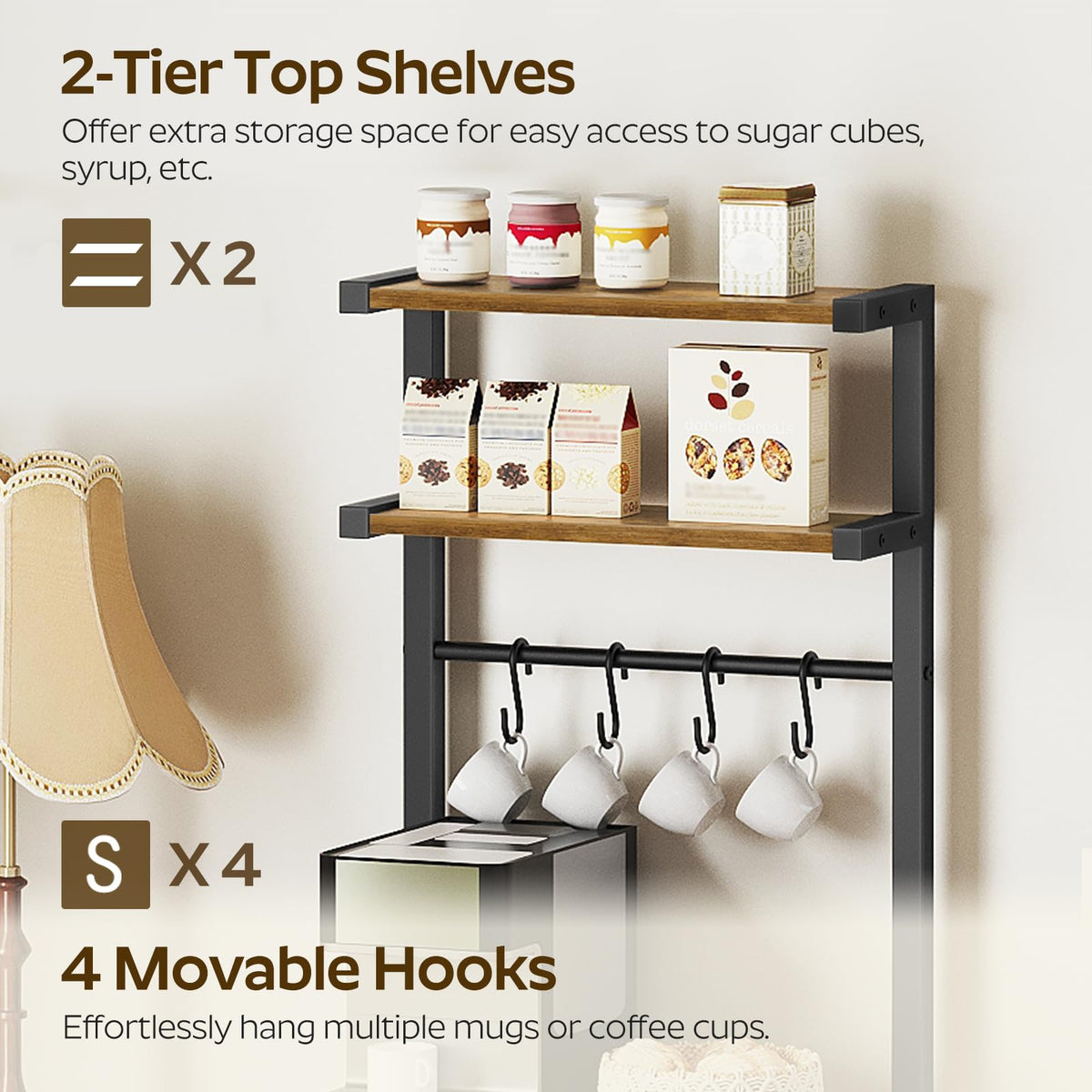 YATINEY pod storage holds up to 35 pods for flavor variety.