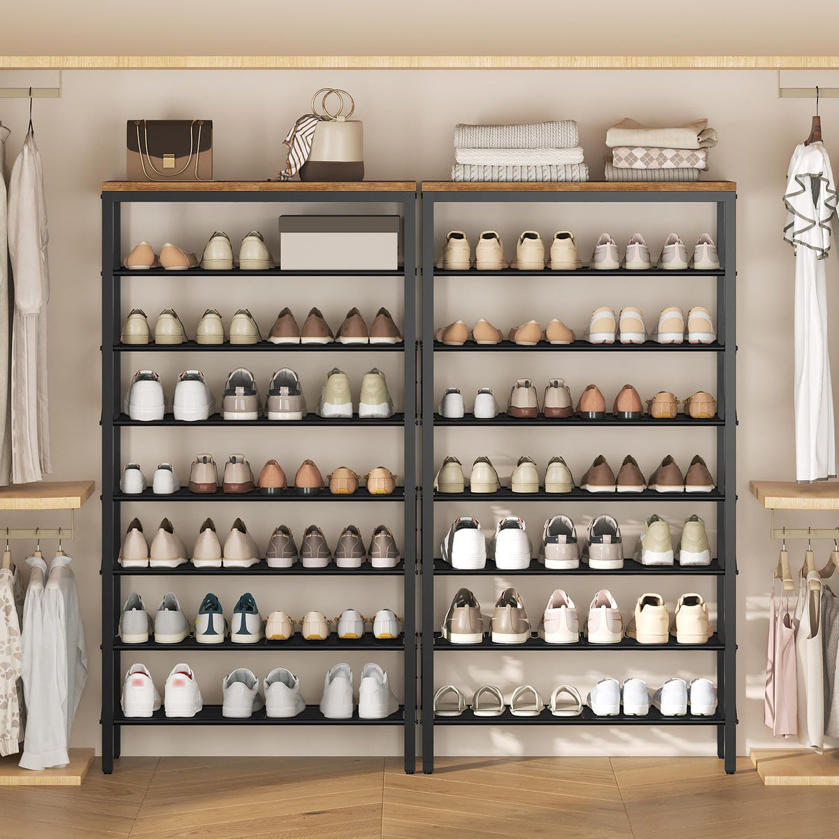 YATINEY entryway setup demonstrates space-saving organization.