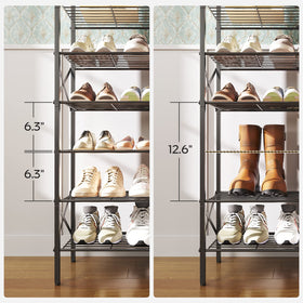 YATINEY front view displays eight shelves ready to organize shoes neatly.