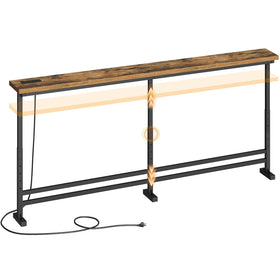 YATINEY behind-sofa console table with adjustable height for perfect sofa fit.