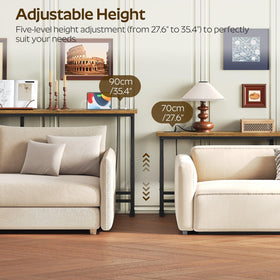 YATINEY console table with built-in outlet offering convenient charging.