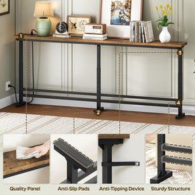 YATINEY retro-industrial look adds character to living rooms.