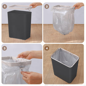 Yatmung 15.5-liter capacity suited for daily kitchen or bathroom waste.