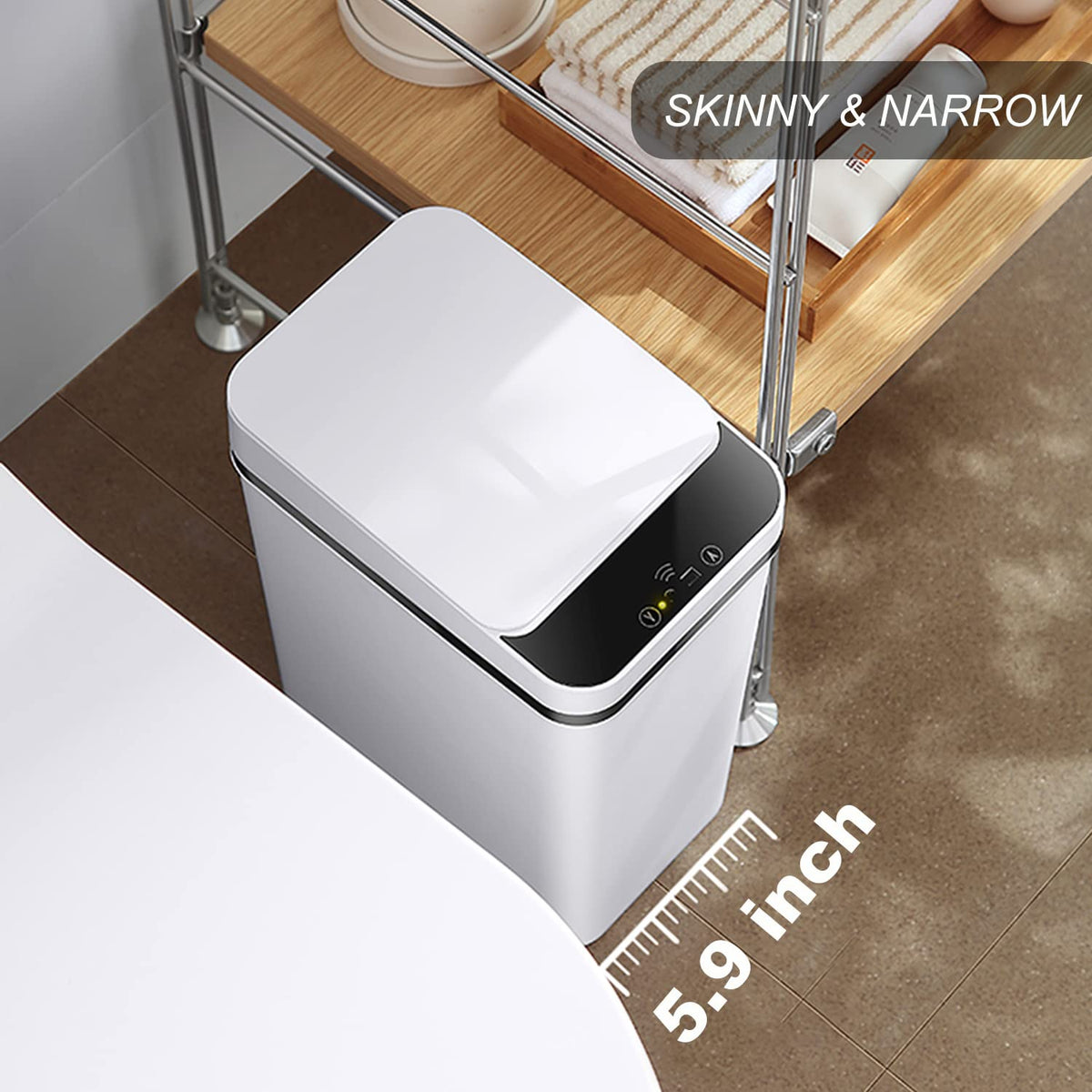 Yatmung touchless operation promotes clean and convenient waste disposal.