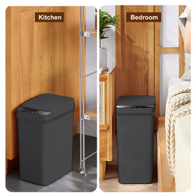 Yatmung matte black finish complements any bathroom or office decor.