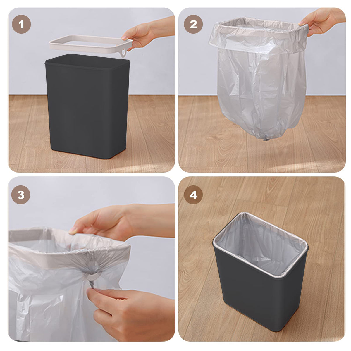 Yatmung odor control lids reduce smells and deter pets from rummaging.