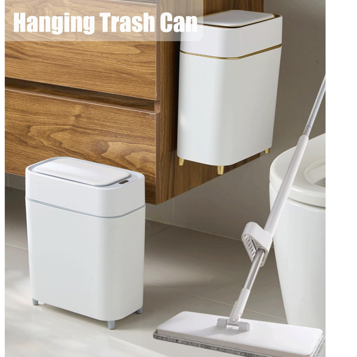 Yatmung sensor lid opening smoothly for hygienic, hands-free use.
