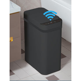 Yatmung touchless trash can lid opens with motion sensor for hands-free use.