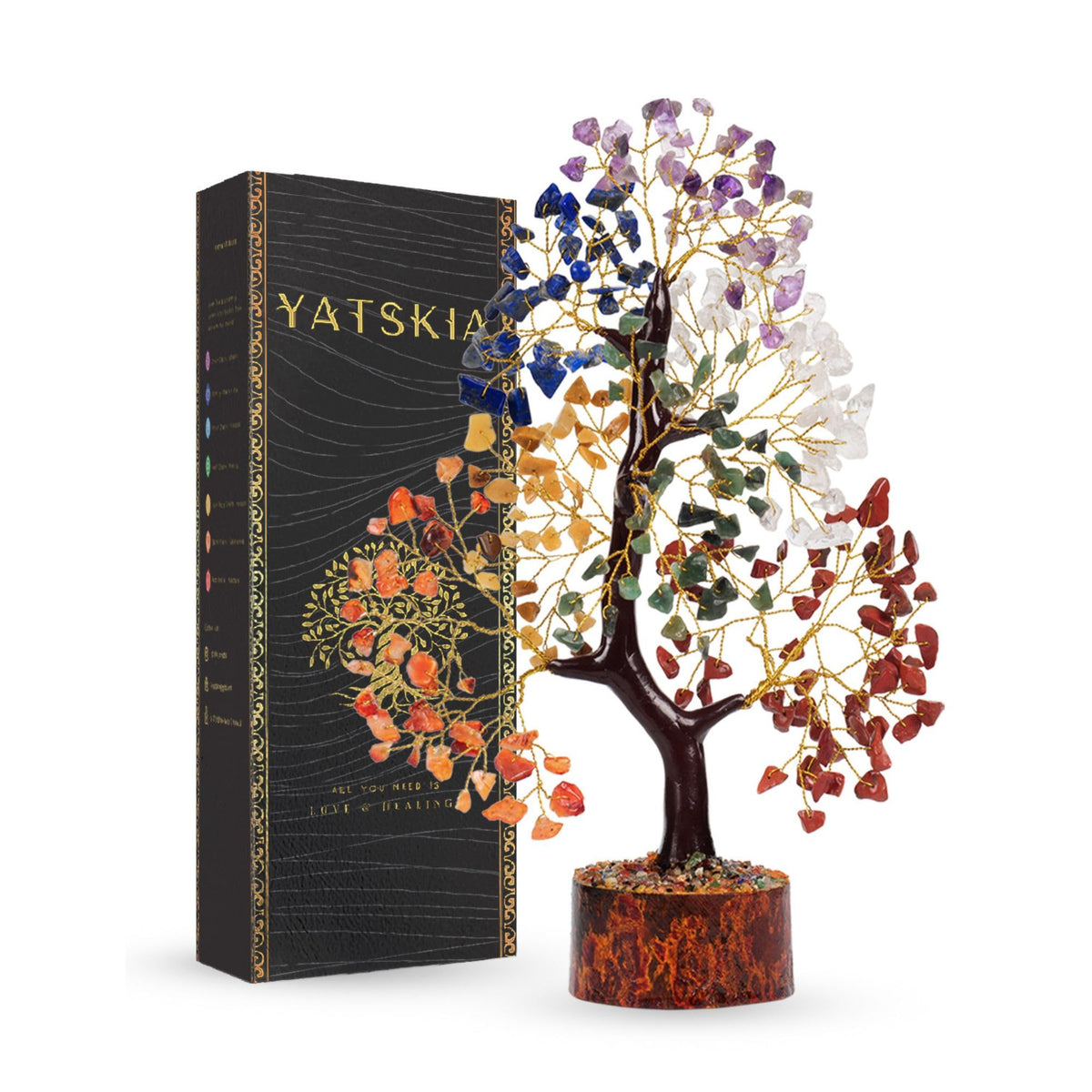 YATSKIA Gift-ready chakra tree for birthdays, anniversaries, or celebrations.