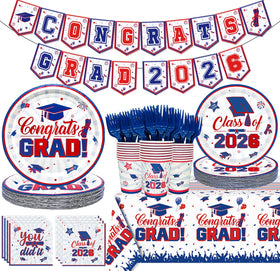 Yavxzvbw 122Pcs graduation banner for an easy, festive Class of 2026 backdrop.