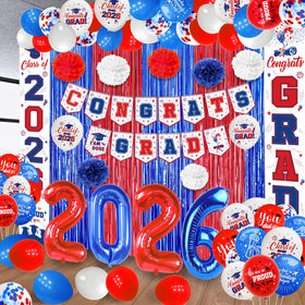 Yavxzvbw balloon boxes red blue add playful color and dimensional accents to the party
