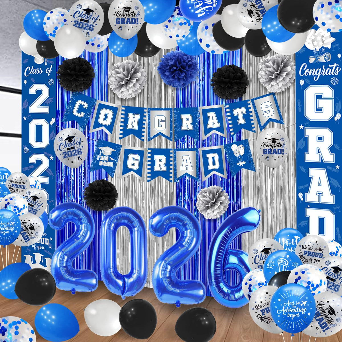 Yavxzvbw blue balloon boxes add festive color to the setup