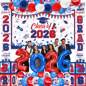 Yavxzvbw class-of-2026 backdrop for a polished photo backdrop
