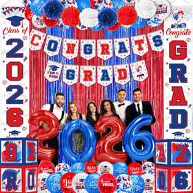 Yavxzvbw congrats grad banner 2026 elevates photo moments and party ambiance