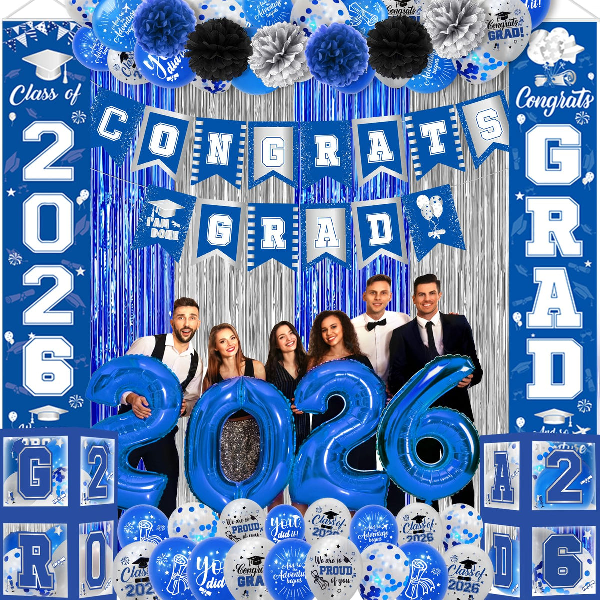 Yavxzvbw congrats grad banner 2026 elevates graduation decor
