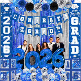 Yavxzvbw congrats grad banner 2026 elevates graduation decor