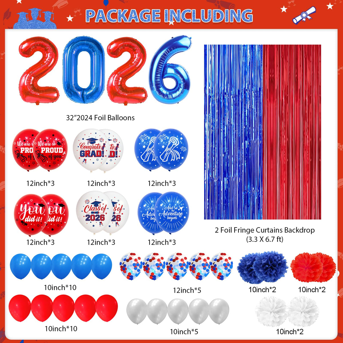 Yavxzvbw grad 2026 door banner elevating entryway for a festive graduation vibe