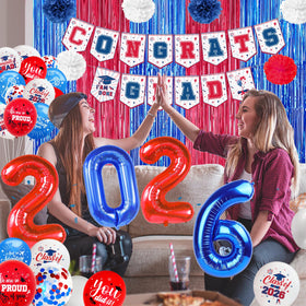Yavxzvbw paper flowers red blue white bring soft texture and cheerful contrast