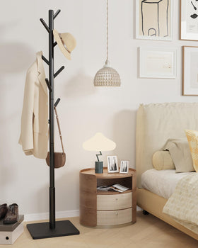 Yawinhe coat rack with three height adjustments for flexible family use.