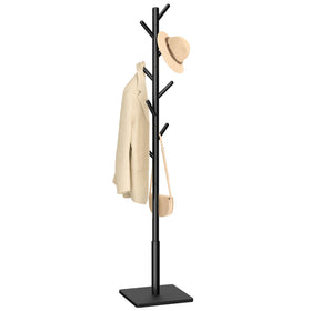 Yawinhe coat rack with 8 hooks in a tree design for efficient entryway organization.