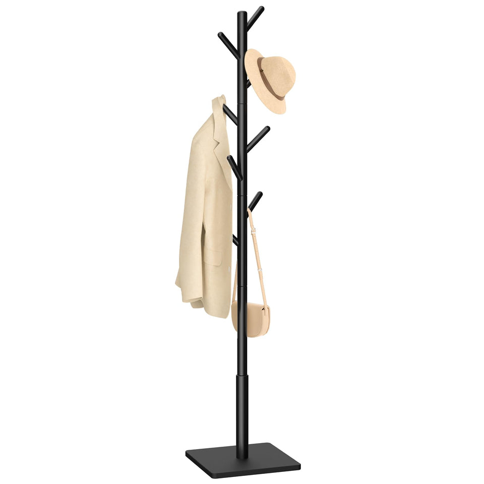 Yawinhe coat rack with 8 hooks in a tree design for efficient entryway organization.
