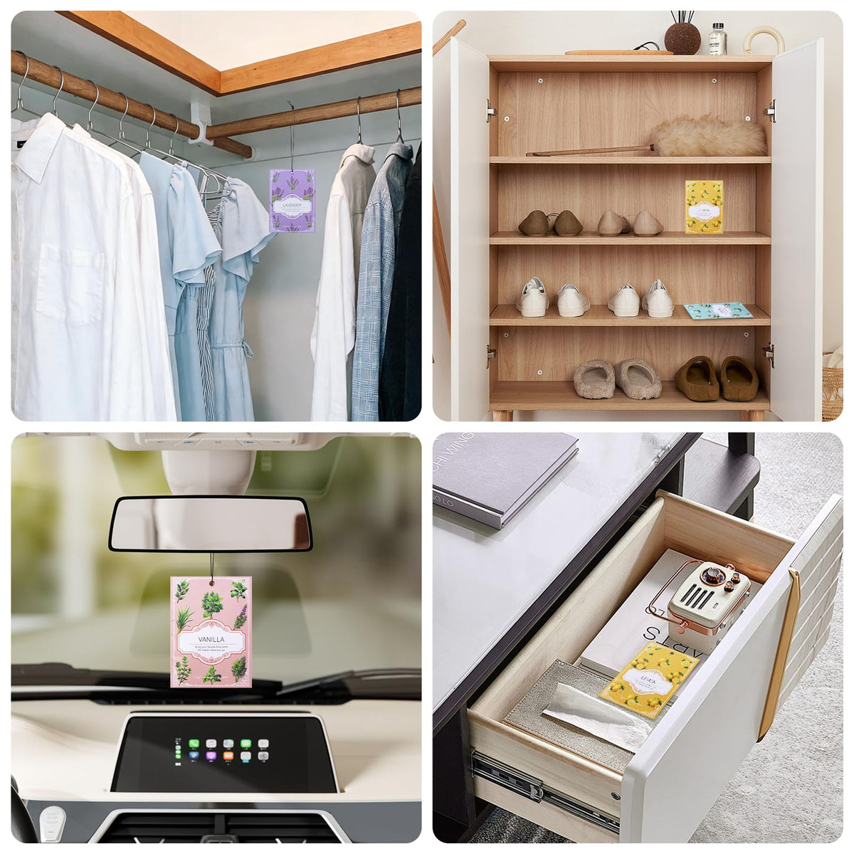 YAXUNDZ Lavender sachet for storage boxes provides gentle natural freshness