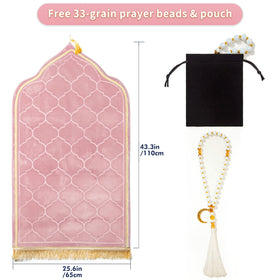 YAZEIN memory foam prayer mat cushions knees and forehead for comfort
