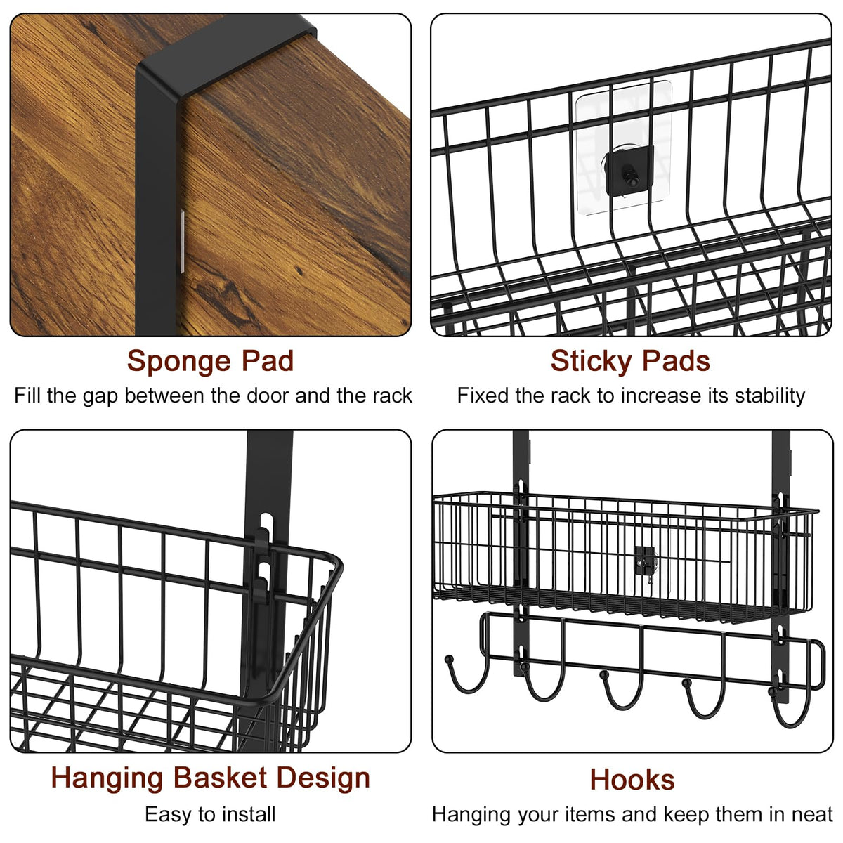 YBING kitchen and bathroom organizer maximizes storage space