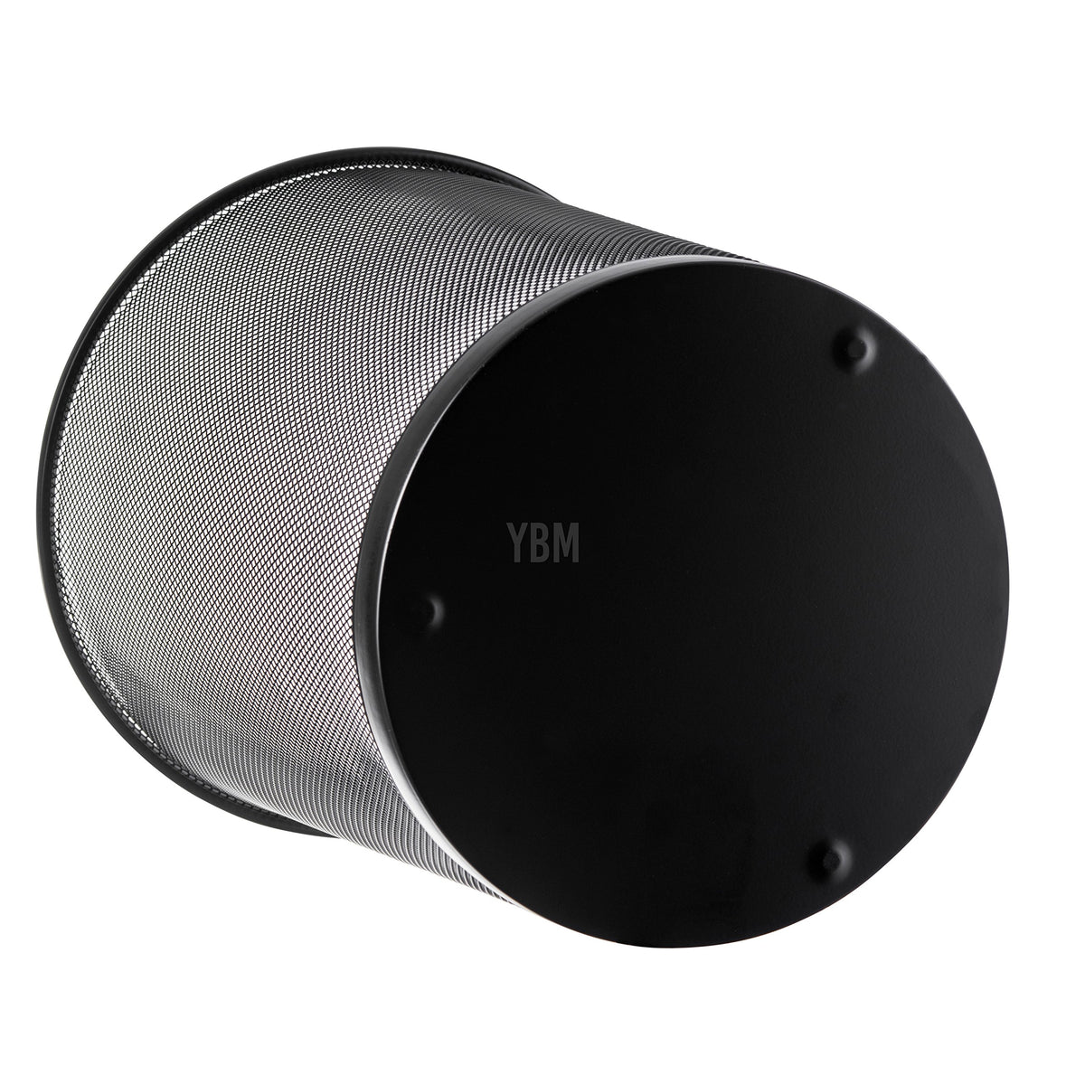 YBM HOME mesh wastebasket with silver epoxy finish for indoor use
