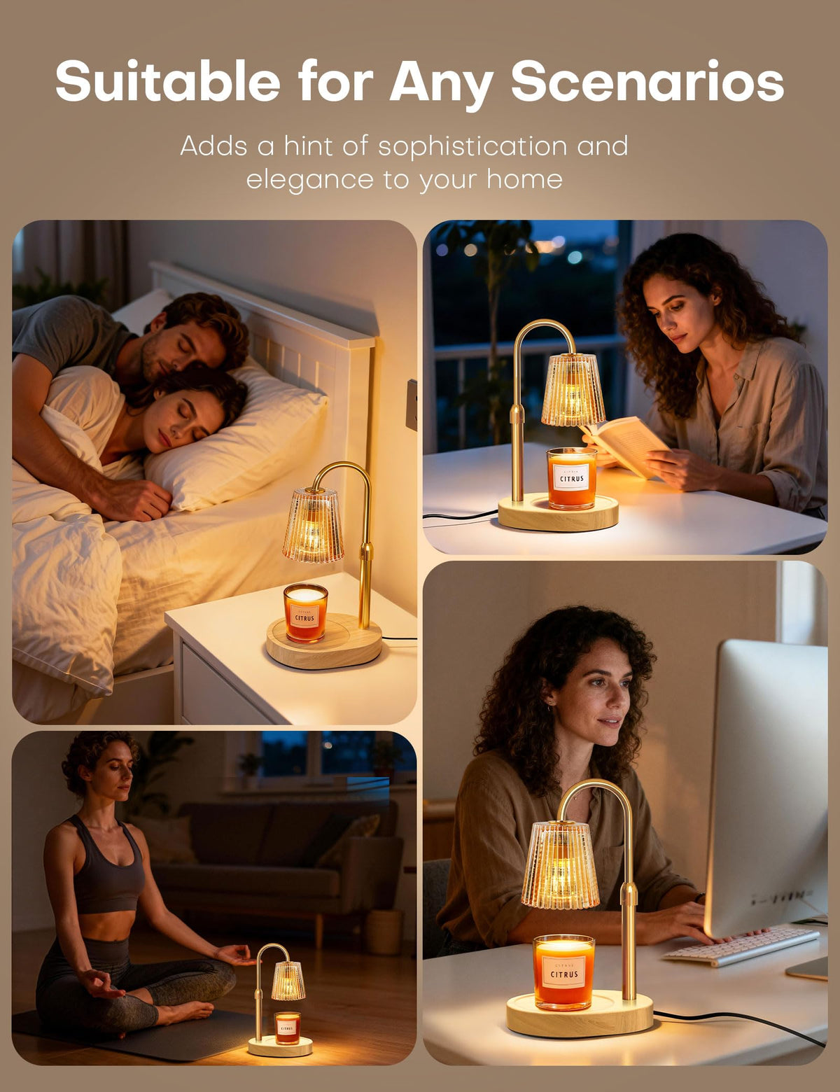 YCCZSZO two-bulb setup ensures consistent fragrance distribution