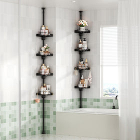 YCIA&DONE 360° rotating shower caddy for easy access to toiletries