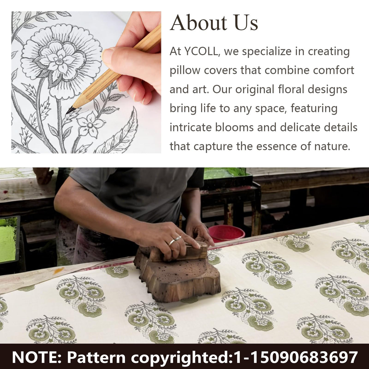 YCOLL vintage floral cover on sofa elevate living room decor with timeless charm.